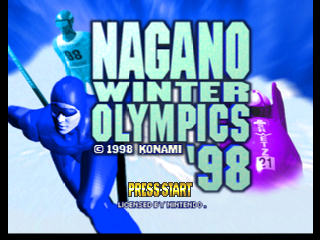 Nagano Winter Olympics '98 title screen for Nintendo 64